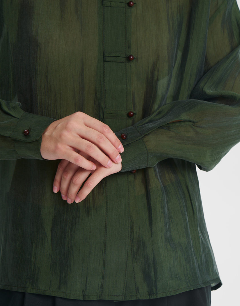 Сорочка Bottle Green CULT_28, фото 1 - в интернет магазине KAPSULA