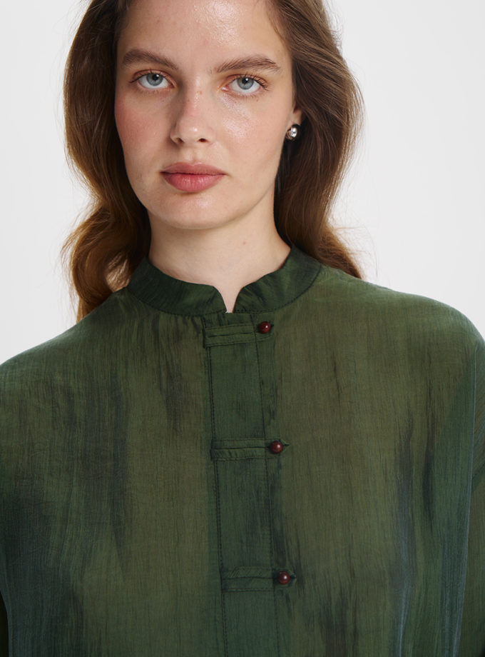 Сорочка Bottle Green CULT_28, фото 1 - в интернет магазине KAPSULA