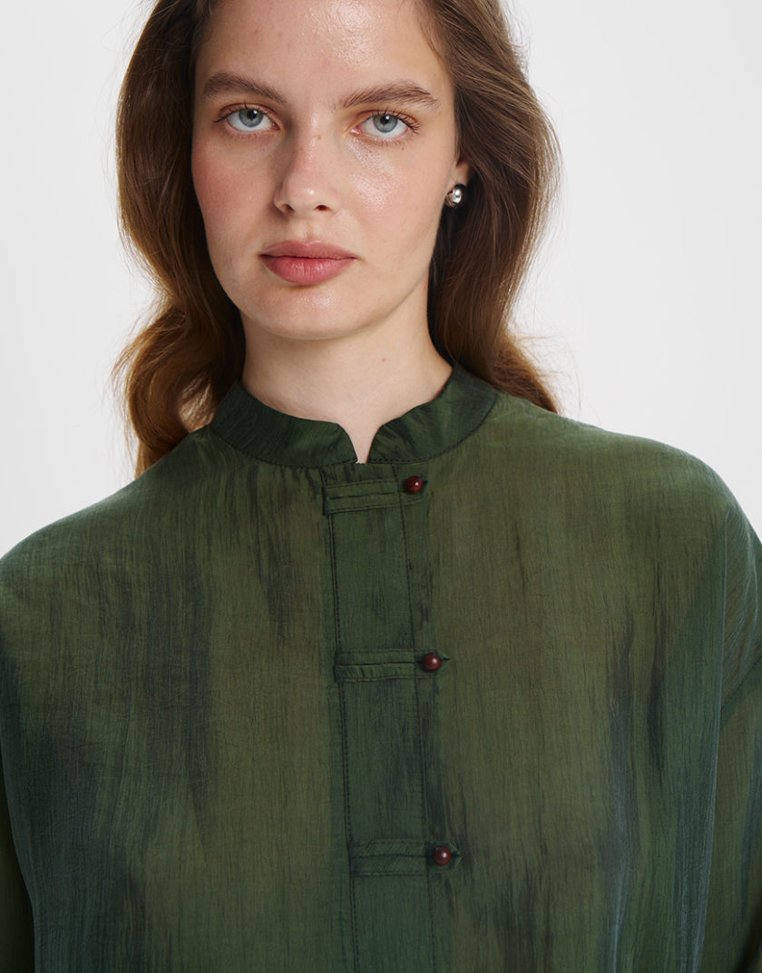 Сорочка Bottle Green CULT_28, фото 1 - в интернет магазине KAPSULA