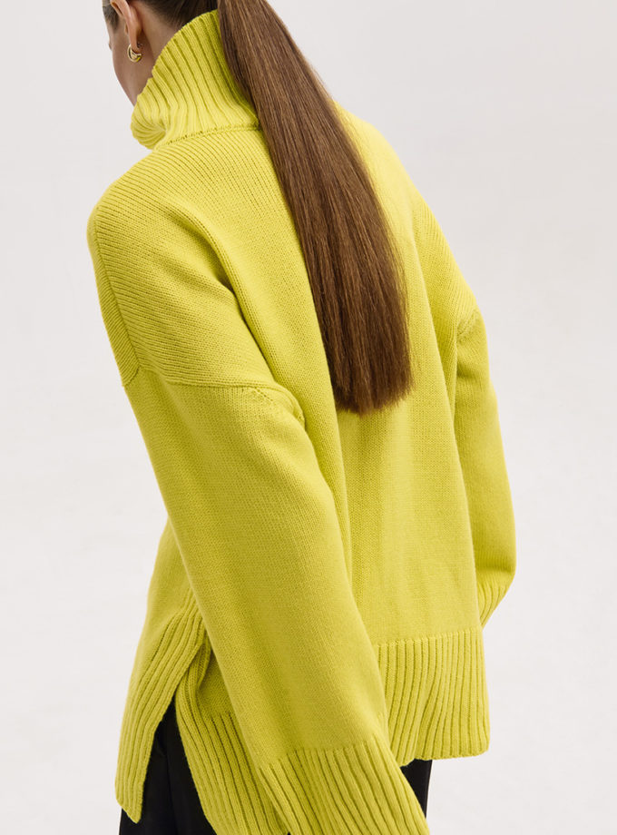 Светр з вовни мериноса FIORE BIANCO (FRBC_FBmer_lem)