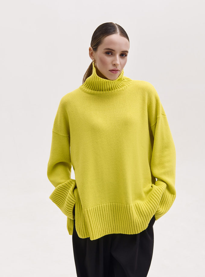 Светр з вовни мериноса FIORE BIANCO (FRBC_FBmer_lem)