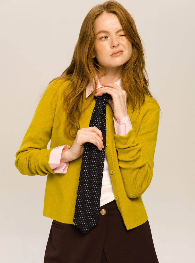 Краватка Unisex Polka White Dot Tie CRV_KS_SS42_42, фото 1 - в интернет магазине KAPSULA