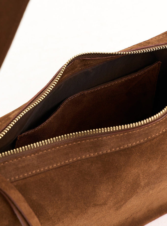 Сумка замшева Etape Croissant Grande Chocolate Suede ETP_Croissant_Grande _Chocolate_Suede, фото 1 - в интернет магазине KAPSULA