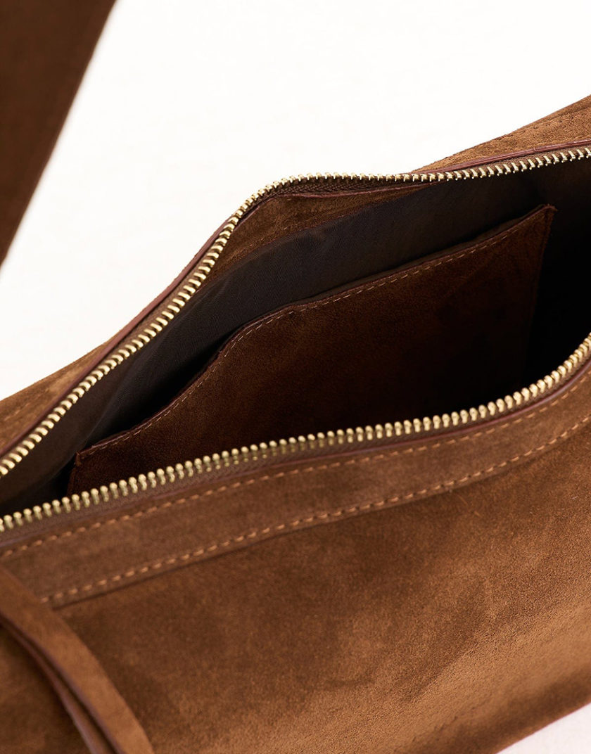 Сумка замшева Etape Croissant Grande Chocolate Suede ETP_Croissant_Grande _Chocolate_Suede, фото 1 - в интернет магазине KAPSULA