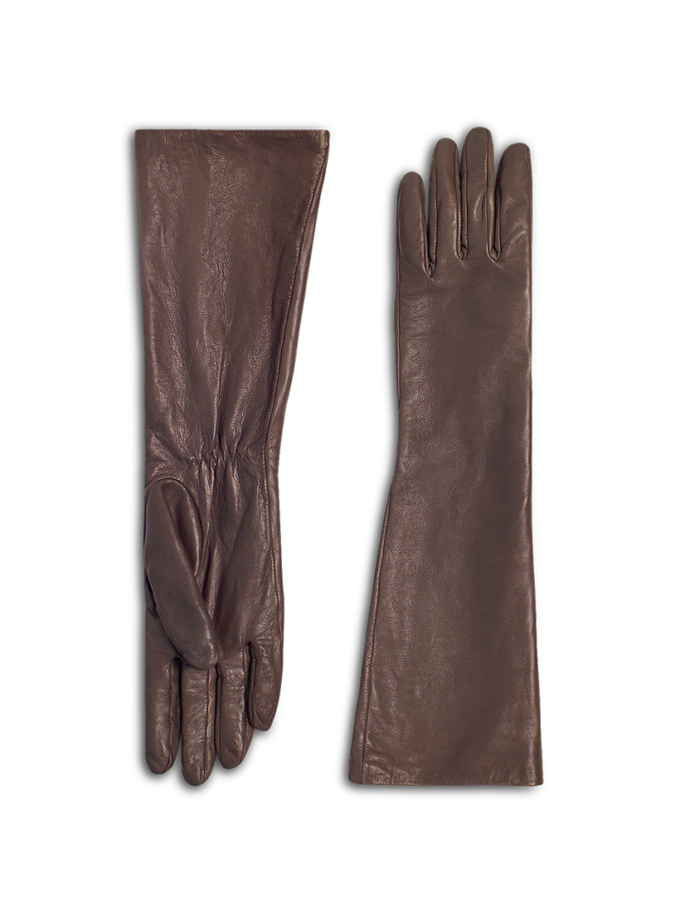 Рукавички Leather коричневі SE_LTHR/GLVS_br, фото 1 - в интернет магазине KAPSULA