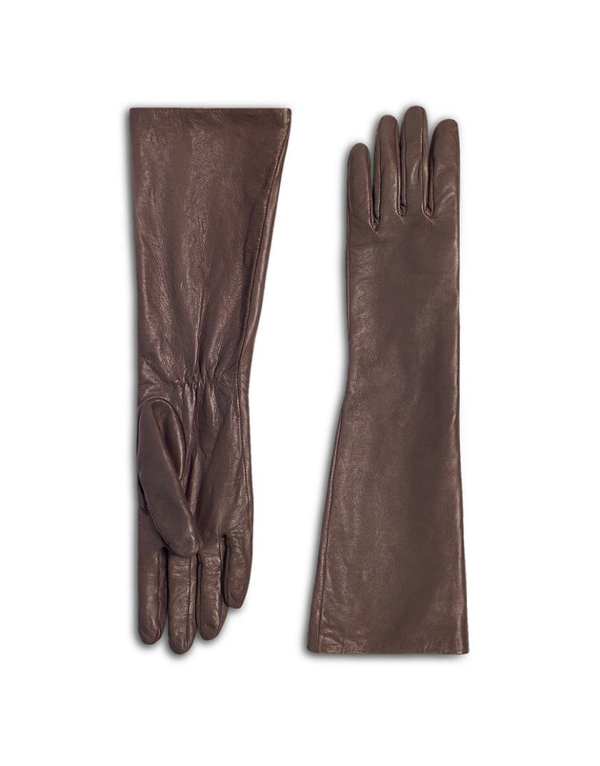 Рукавички Leather коричневі SE_LTHR/GLVS_br, фото 1 - в интернет магазине KAPSULA