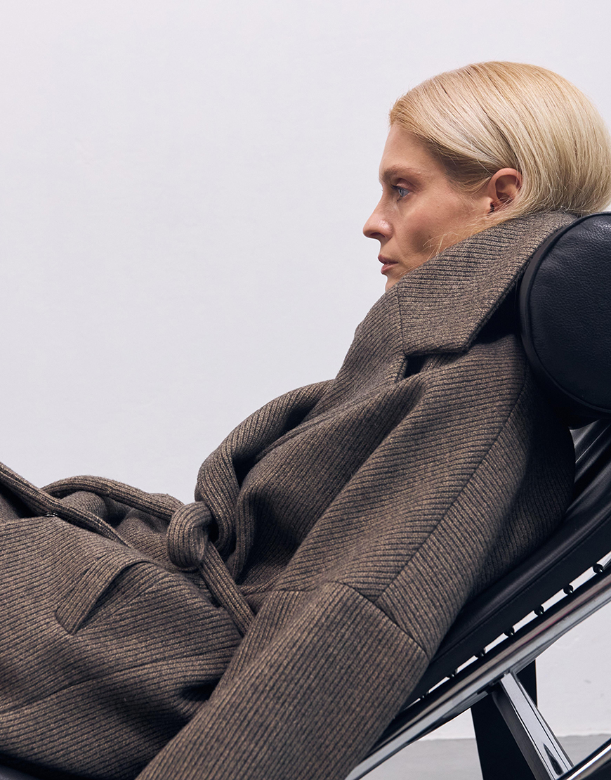 Пальто з спущеним плечем NGRDZK_1013, фото 1 Пальто з спущеним плечем NGRDZK_1013, фото 1 - в интернет магазине KAPSULA