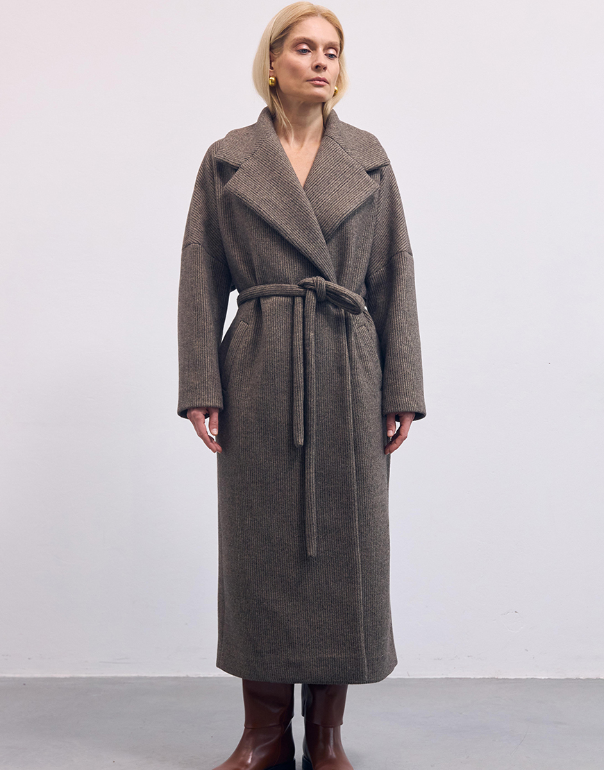 Пальто з спущеним плечем NGRDZK_1013, фото 1 Пальто з спущеним плечем NGRDZK_1013, фото 1 - в интернет магазине KAPSULA