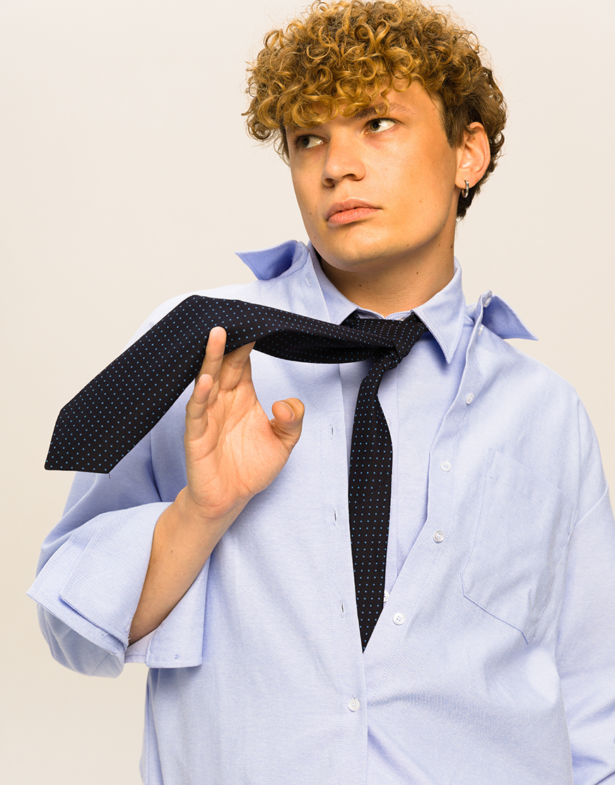 Краватка Unisex Polka Blue Dot Tie CRV_KS_SS42_43, фото 1 Краватка Unisex Polka Blue Dot Tie CRV_KS_SS42_43, фото 1 - в интернет магазине KAPSULA