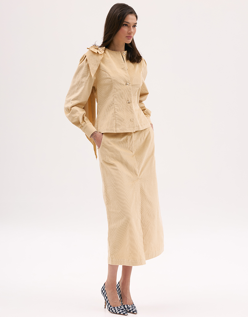 Вельветова спідниця міді в пісочному кольорі XM_Monet_1__35, фото 1 Вельветова спідниця міді в пісочному кольорі XM_Monet_1__35, фото 1 - в интернет магазине KAPSULA