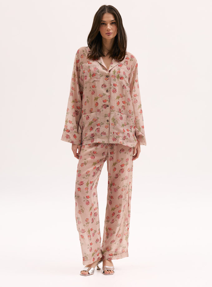 Напівпрозорі штани в троянди XM_Monet_7__35, фото 1 - в интернет магазине KAPSULA