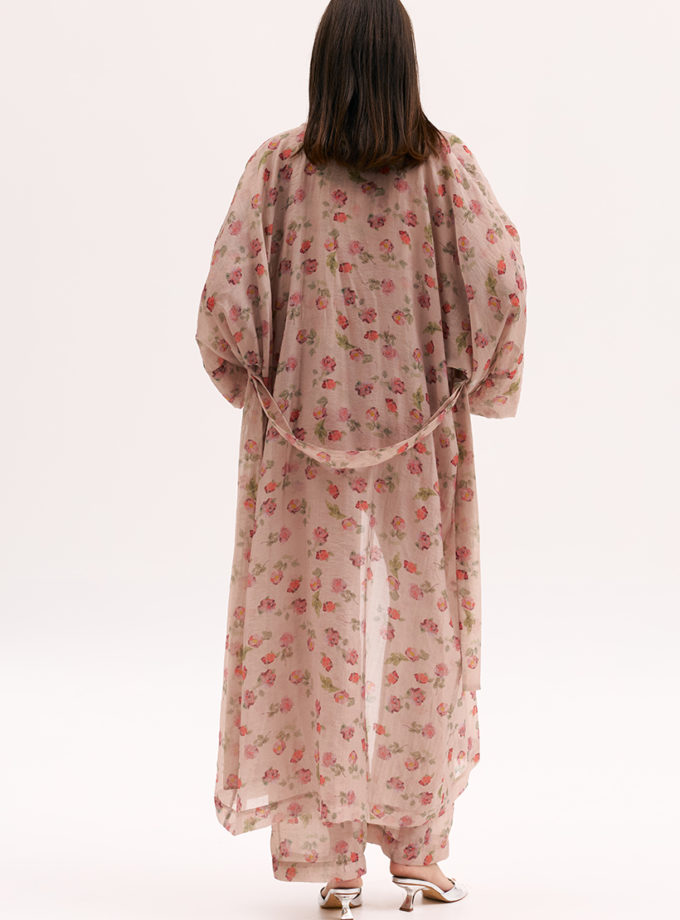 Кімоно напівпрозоре в троянди XM_Monet_8__35, фото 1 - в интернет магазине KAPSULA