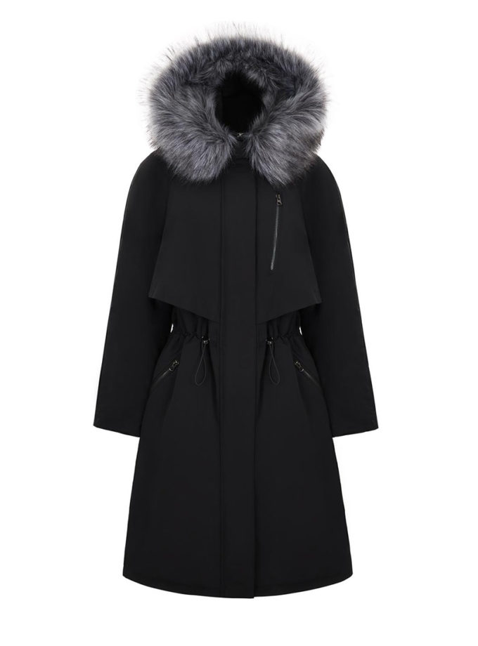 Зимовий тренч чорний GET DRESSED. (GD_WS25_53)