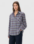 Сорочка оверсайз в клітинку - сіра WKMF_286_2, фото 1 - в интернет магазине KAPSULA