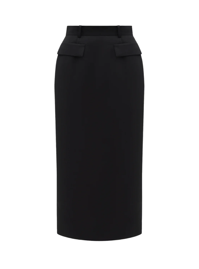 Спідниця довга міді чорна Ambtn_33, фото 1 - в интернет магазине KAPSULA