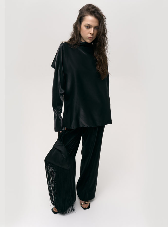 Штани з атласу AV_DANA_00, фото 1 Штани з атласу AV_DANA_00, фото 1 - в интернет магазине KAPSULA