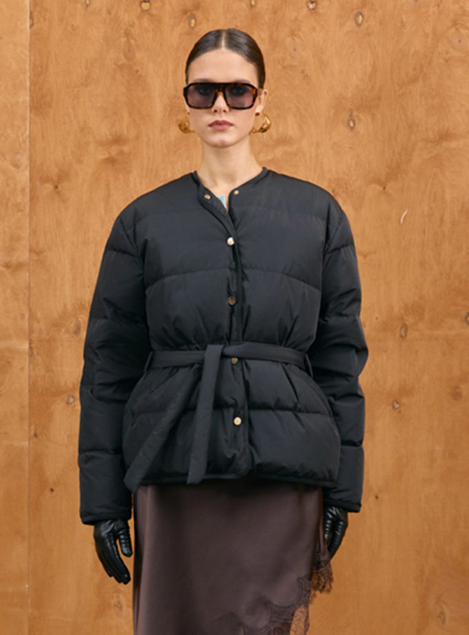 Пуховик Cicadidae чорний MRCH_A2025-1bl, фото 1 - в интернет магазине KAPSULA