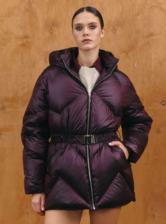 Пуховик Leia бургунді MRCH_A2025-5burg, фото 1 - в интернет магазине KAPSULA