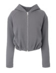Укорочене худі зі знімними підплічниками сірий AV_ISABEL_00, фото 1 - в интернет магазине KAPSULA