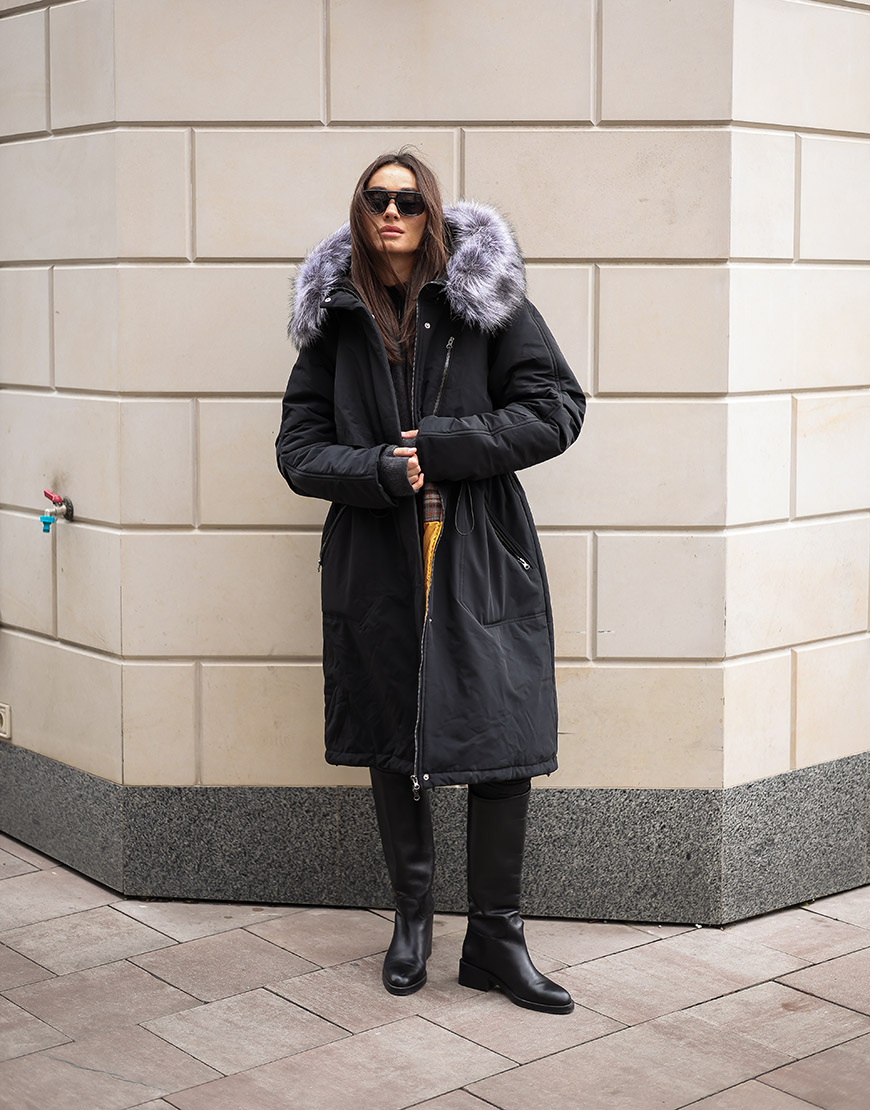 IMG_2008 Зимовий тренч чорний GET DRESSED. (GD_WS25_53) - фото 2