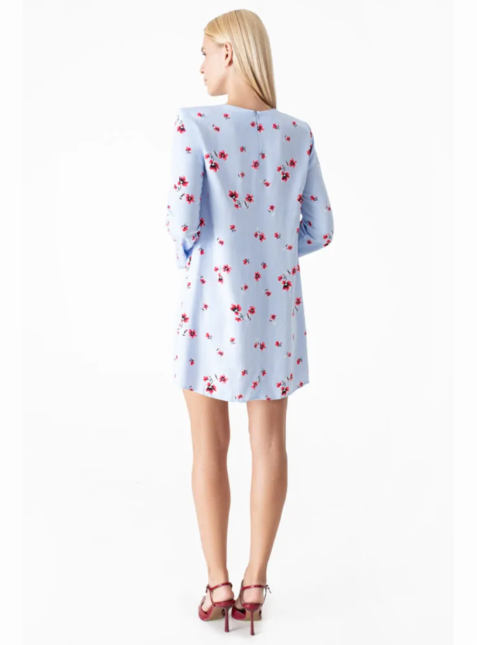 Сукня міні у квітковий принт блакитна MGN_1746BL, фото 1 Сукня міні у квітковий принт блакитна MGN_1746BL, фото 1 - в интернет магазине KAPSULA