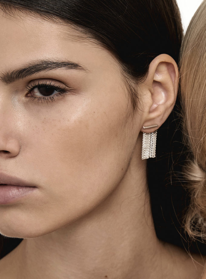 Сережки-трансформери Цунамі mini XLD_SSRN188, фото 1 - в интернет магазине KAPSULA