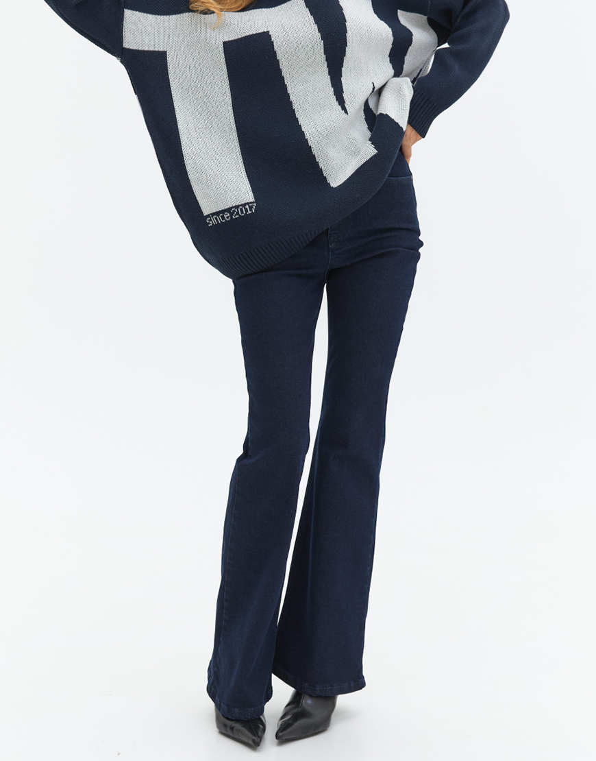 Джинси кльош з стрейчем синій TWC_FL2505550411, фото 1 Джинси кльош з стрейчем синій TWC_FL2505550411, фото 1 - в интернет магазине KAPSULA