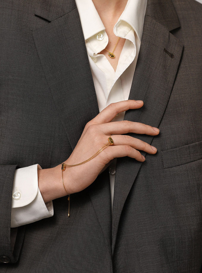 Браслет 3-в-1 пепіта зі срібла в позолоті ORX_pepita_br_gp, фото 1 - в интернет магазине KAPSULA