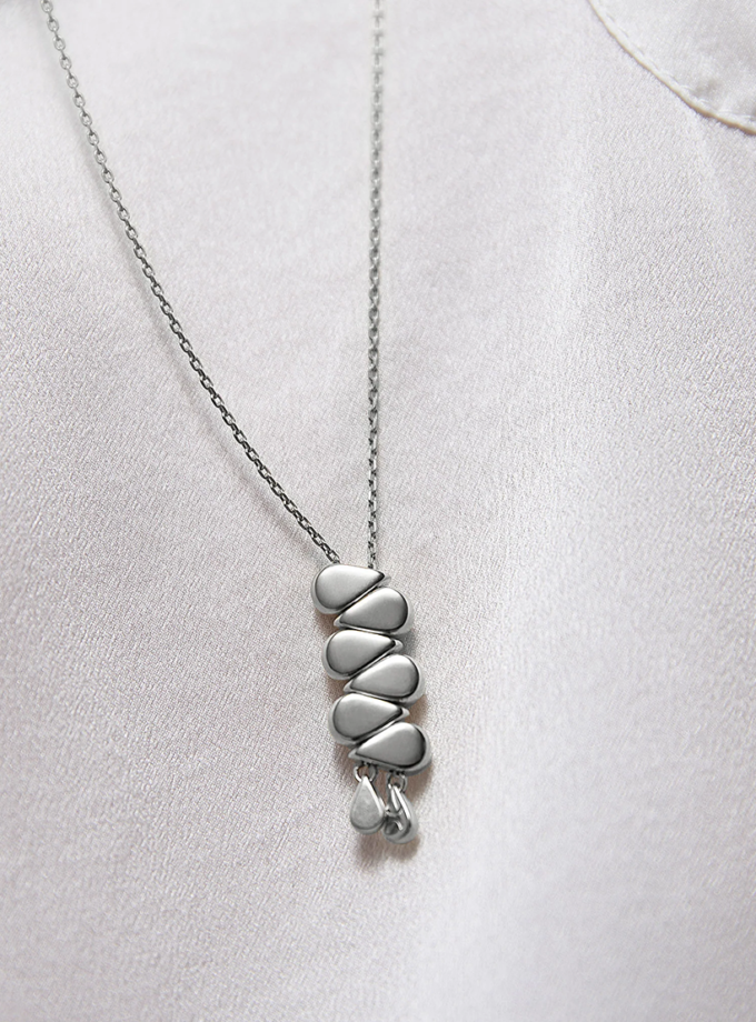 Кольє 6-в-1 пепіта зі срібла в покритті білим родієм ORX_pepita_nec_wr, фото 1 - в интернет магазине KAPSULA