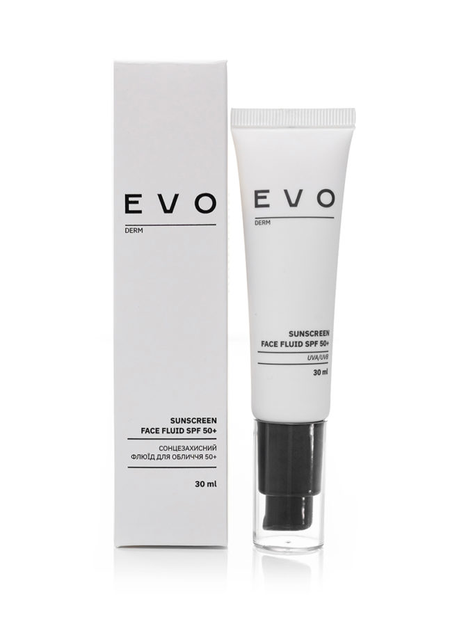 Сонцезахисний флюїд для обличчя spf 50+ EVO derm EVO_4820289951116, фото 1 - в интернет магазине KAPSULA