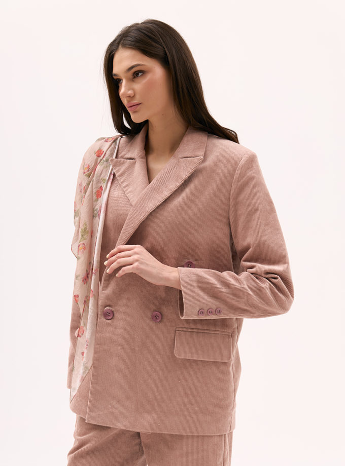Рожевий жакет з вельвету XM_Monet_23_35, фото 1 Рожевий жакет з вельвету XM_Monet_23_35, фото 1 - в интернет магазине KAPSULA