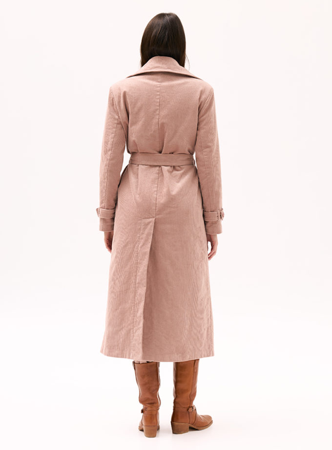 Рожеве пальто з вельвету XM_Monet_13_35, фото 1 - в интернет магазине KAPSULA