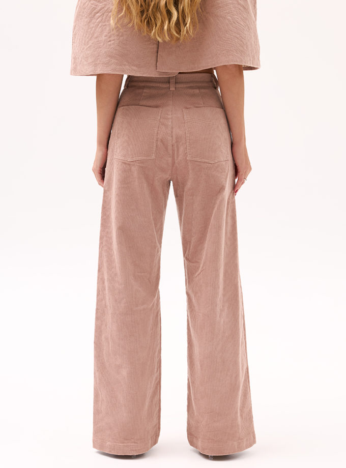 Рожеві штани з вельвету XM_Monet_22_35, фото 1 - в интернет магазине KAPSULA