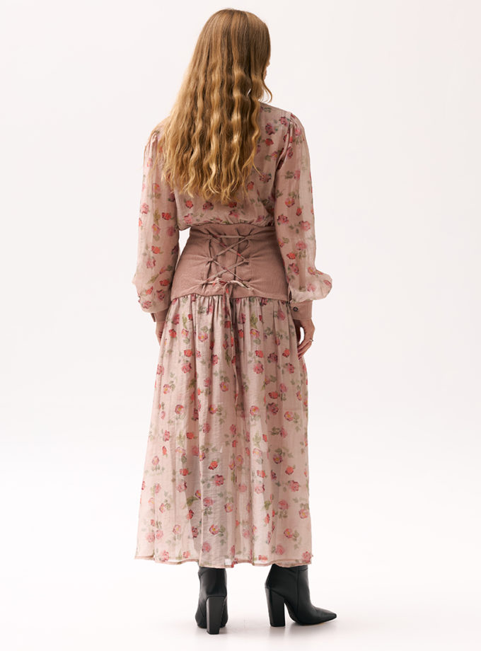 Максі сукня в троянди XM_Monet_16_35, фото 1 Максі сукня в троянди XM_Monet_16_35, фото 1 - в интернет магазине KAPSULA