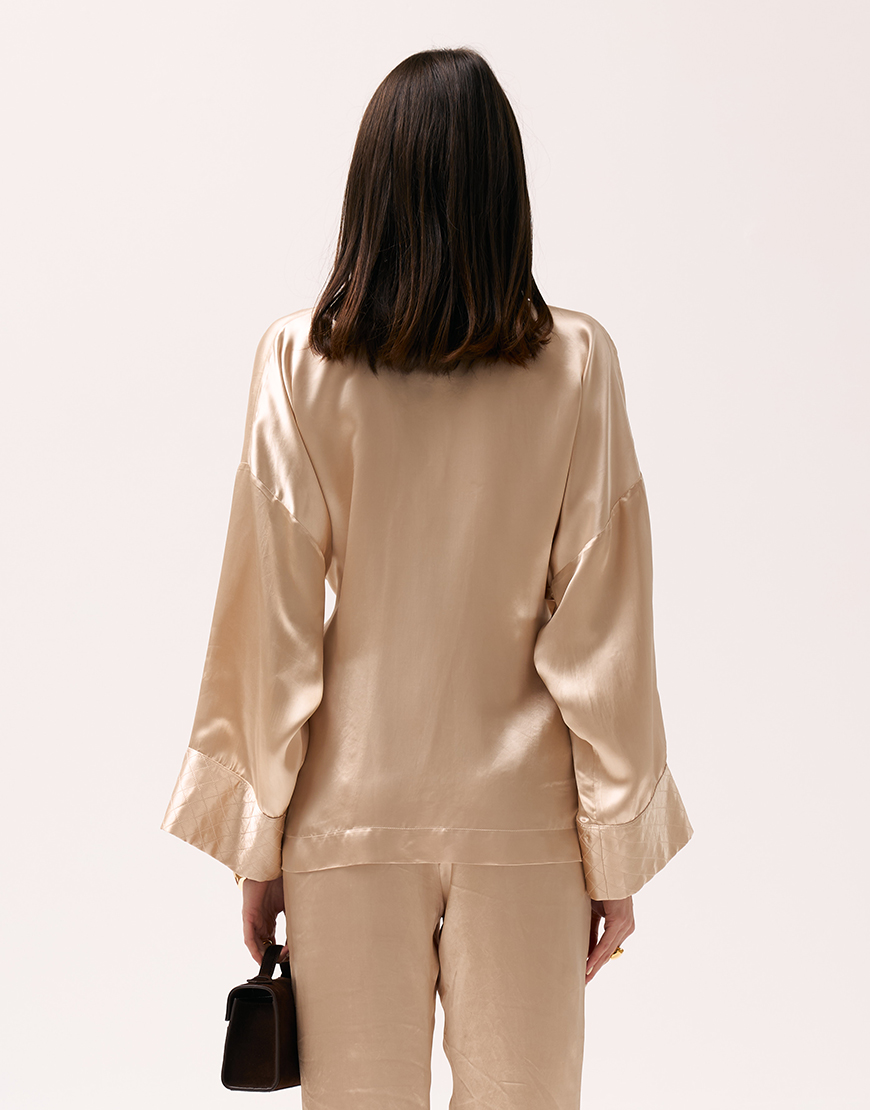 Блуза-кімоно з атласу XM_Monet_12_35, фото 1 Блуза-кімоно з атласу XM_Monet_12_35, фото 1 - в интернет магазине KAPSULA