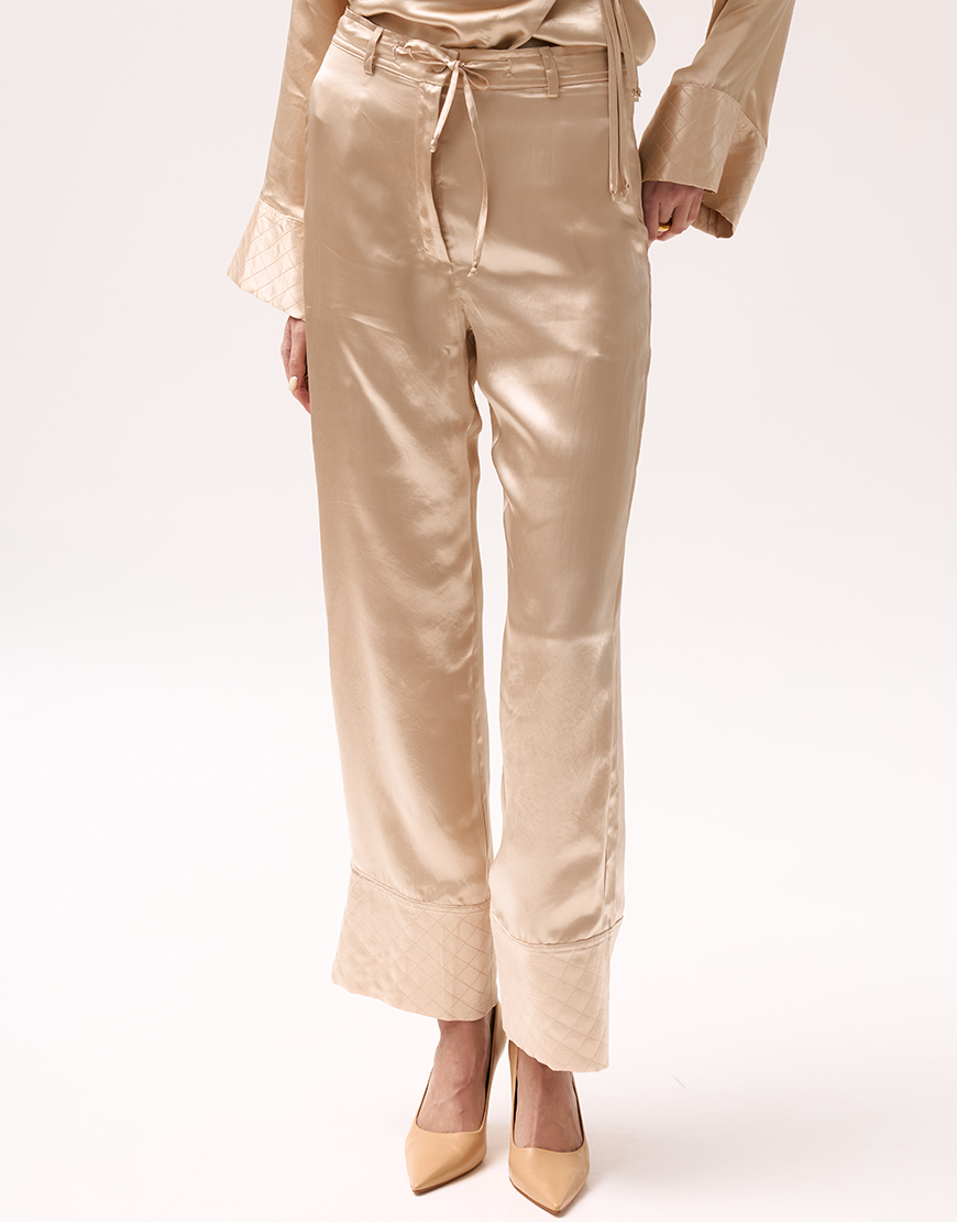 Золоті штани з атласу XM_Monet_17_35, фото 1 Золоті штани з атласу XM_Monet_17_35, фото 1 - в интернет магазине KAPSULA