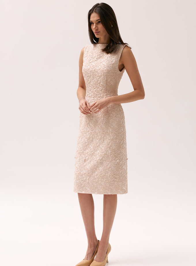 Рожева сукня з жакарду XM_Monet_26_35, фото 1 Рожева сукня з жакарду XM_Monet_26_35, фото 1 - в интернет магазине KAPSULA