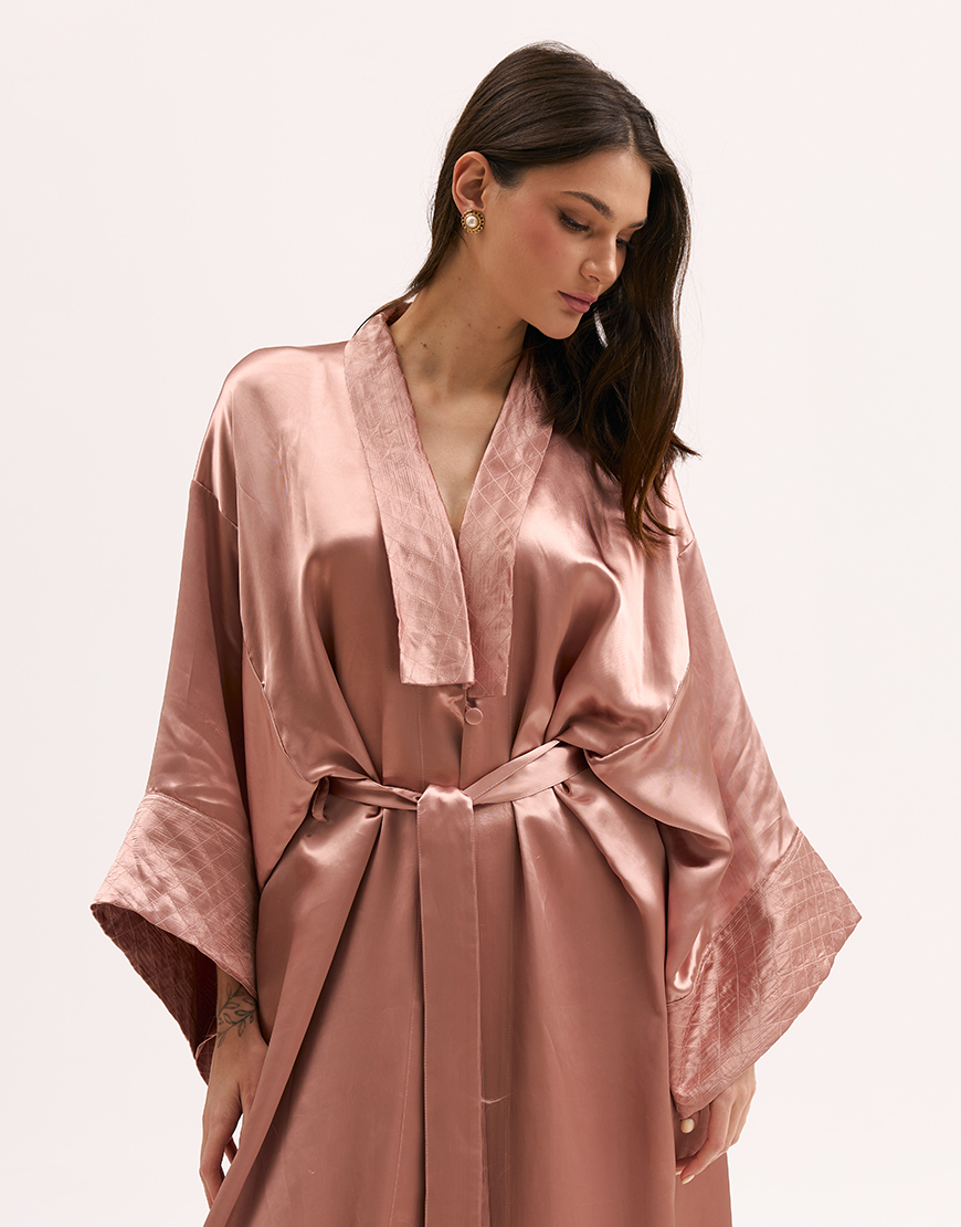 Кімоно атласне рожеве XM_Monet_10_35, фото 1 Кімоно атласне рожеве XM_Monet_10_35, фото 1 - в интернет магазине KAPSULA