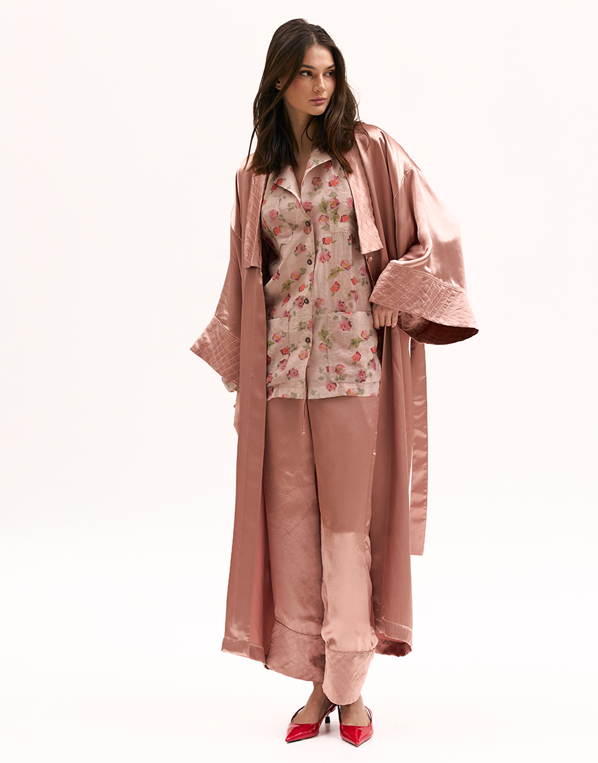 Рожеві штани з атласу XM_Monet_18_35, фото 1 Рожеві штани з атласу XM_Monet_18_35, фото 1 - в интернет магазине KAPSULA