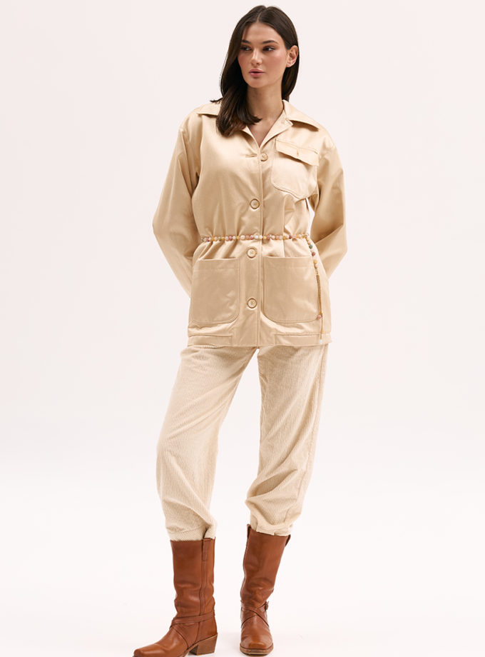 Куртка золота з коміром XM_Monet_24_35, фото 1 - в интернет магазине KAPSULA