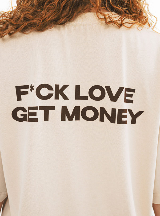 Футболка Fuck love get money SO CLOSE (SC_2025_16)
