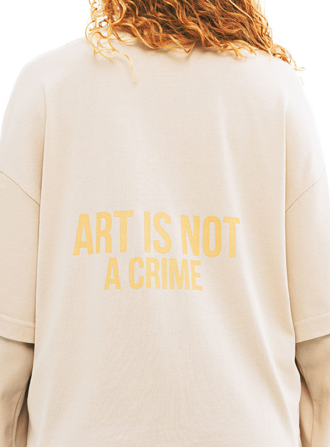 Лонгслів Art is not a crime SO CLOSE (SC_2025_12)