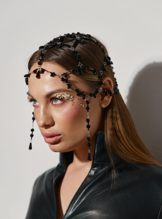 Прикраса-кеп Dark Queen NEGA BIJOU (NB_KP-CRL-BK-016)