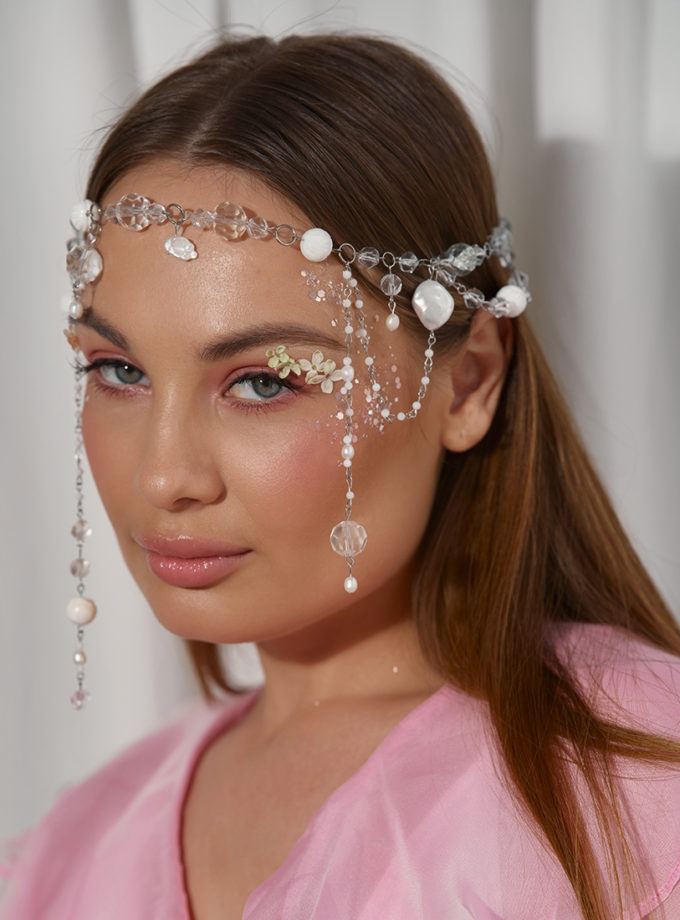 Прикраса-тіара Belle NEGA BIJOU (NB_TR-CRL-WH-014)