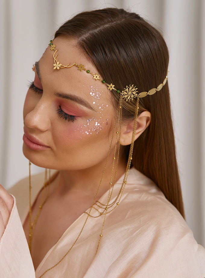 Прикраса-тіара Mavka NEGA BIJOU (NB_TR-AGT-GLD-012)