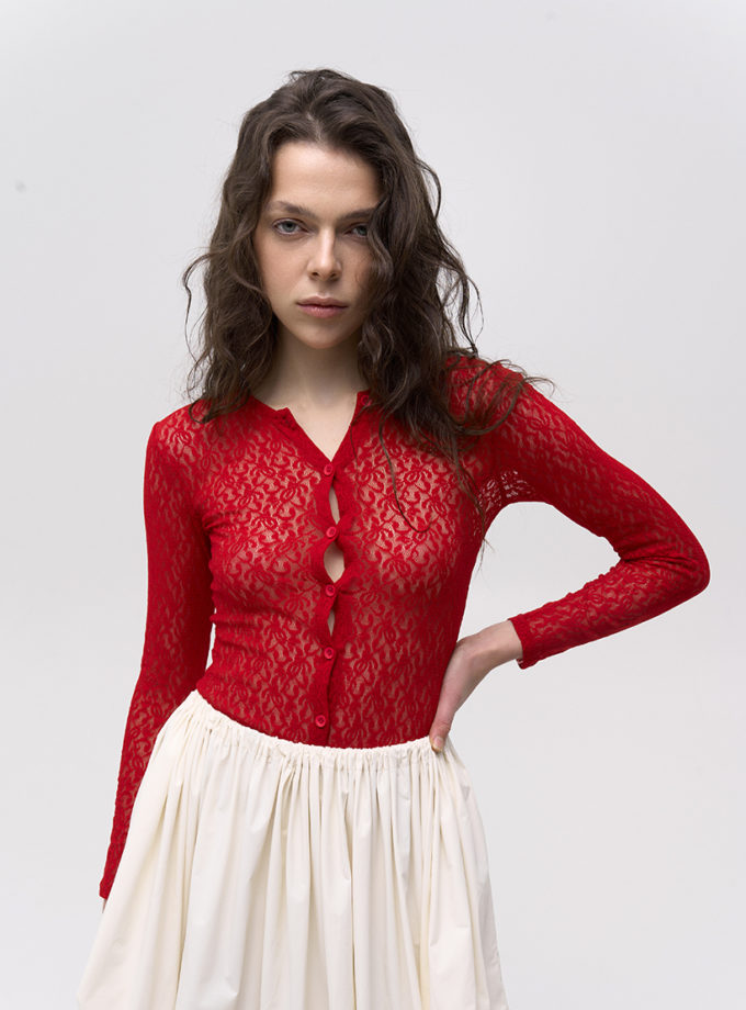 Мереживний топ-кардиган AV_MONIKA_00, фото 1 Мереживний топ-кардиган AV_MONIKA_00, фото 1 - в интернет магазине KAPSULA