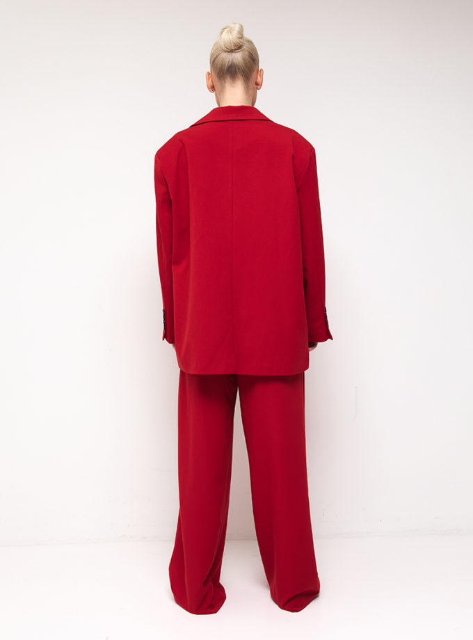 Червоний костюм вільного крою THE ESSENCE (ESSENCE_THE-315)