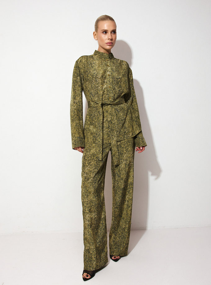 Костюм оливково-зеленому відтінку THE ESSENCE (ESSENCE_THE-307)