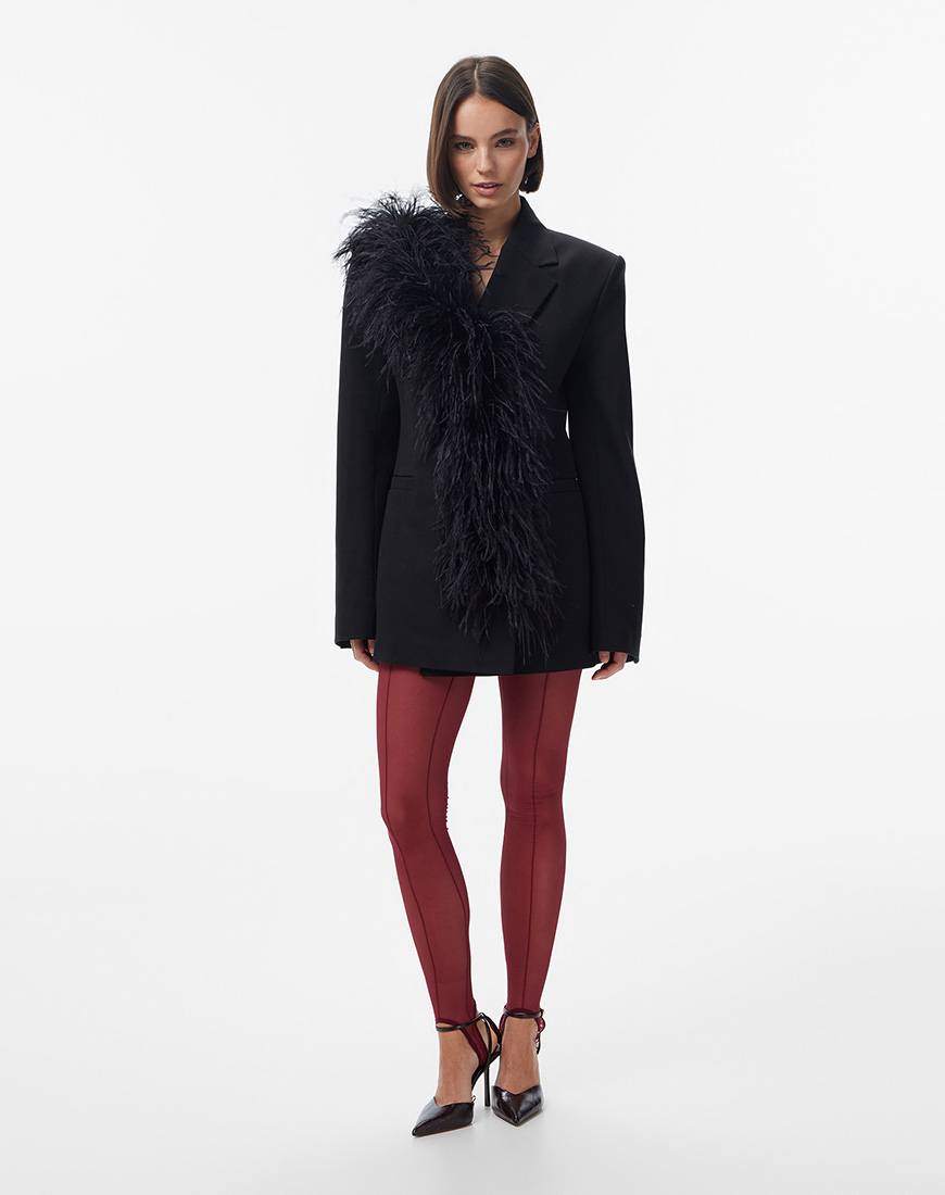 _492 Легінси бургунді FABBY (FBB_FB4) - фото 4