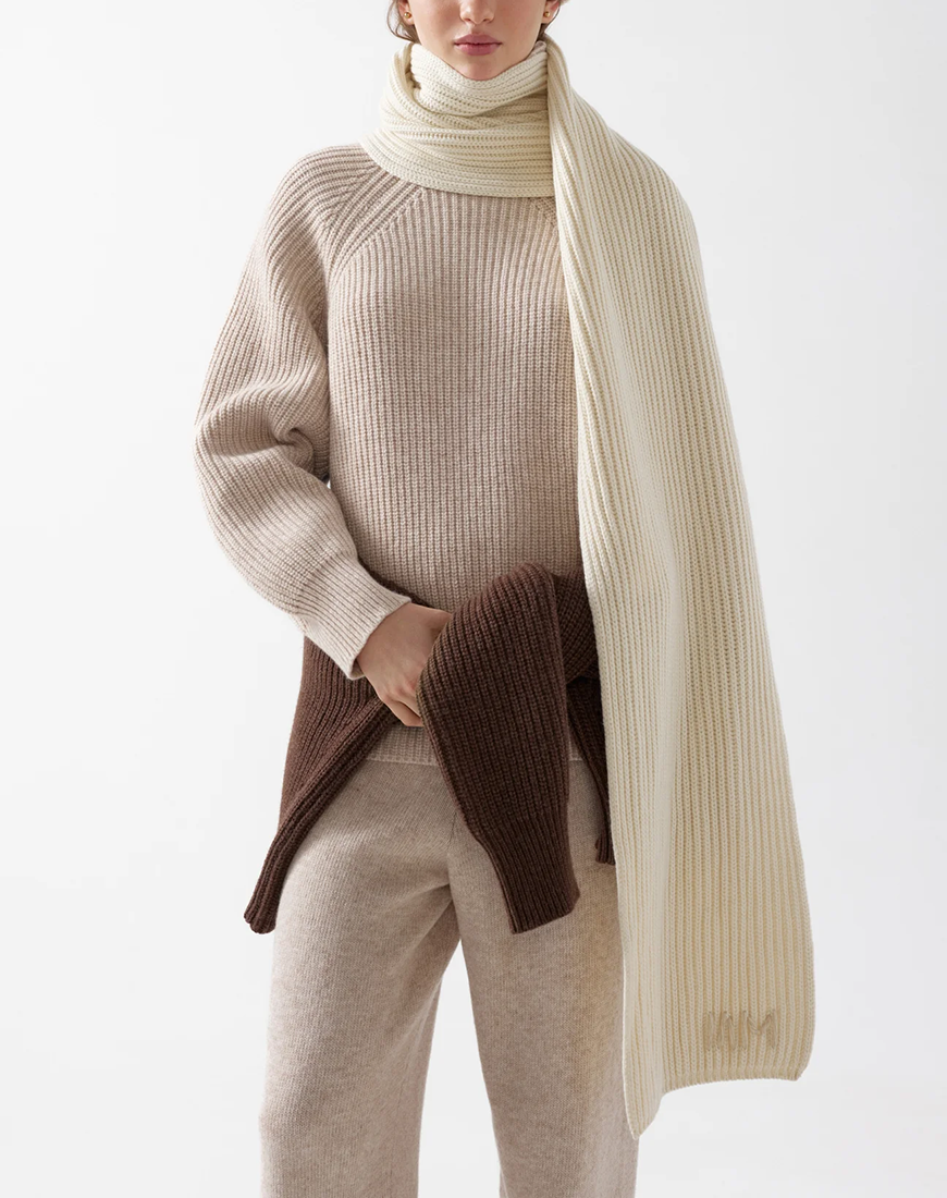 73_1296x Кашеміровий шарф Elena IAM (IAM_CSHMR/SCRF/ELN_MLK) - фото 2